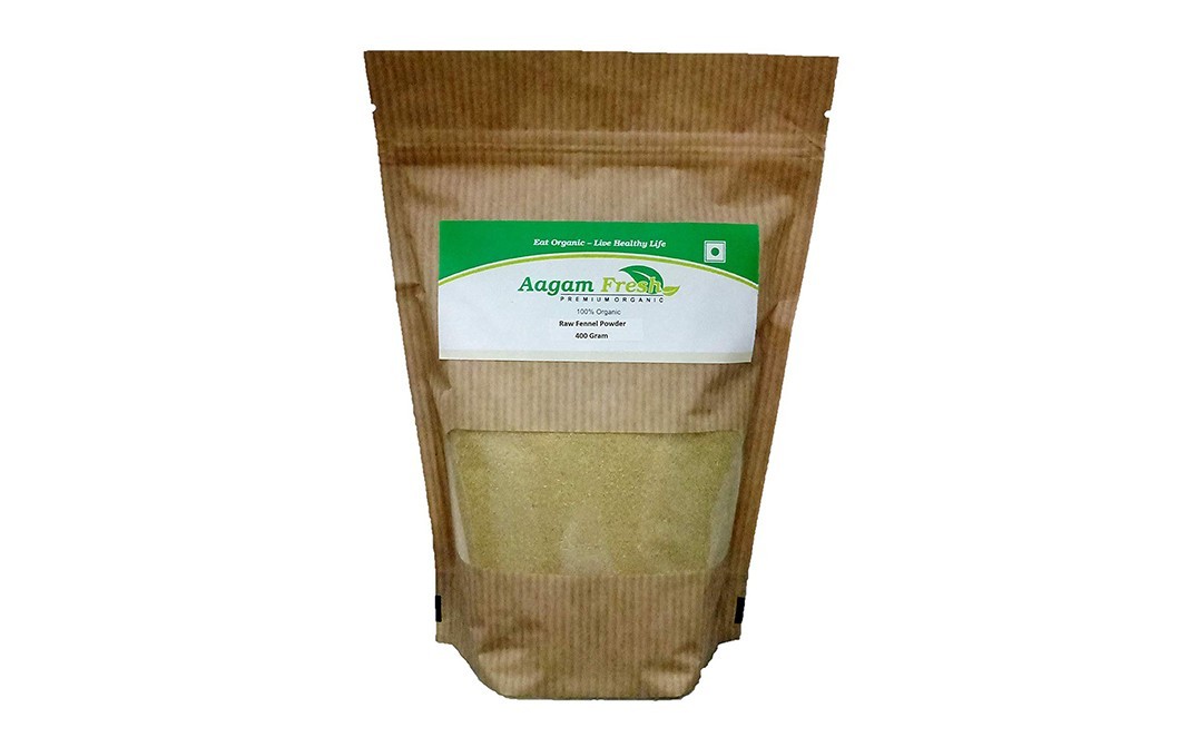 Aagam Fresh Raw Fennel Powder    Pack  400 grams